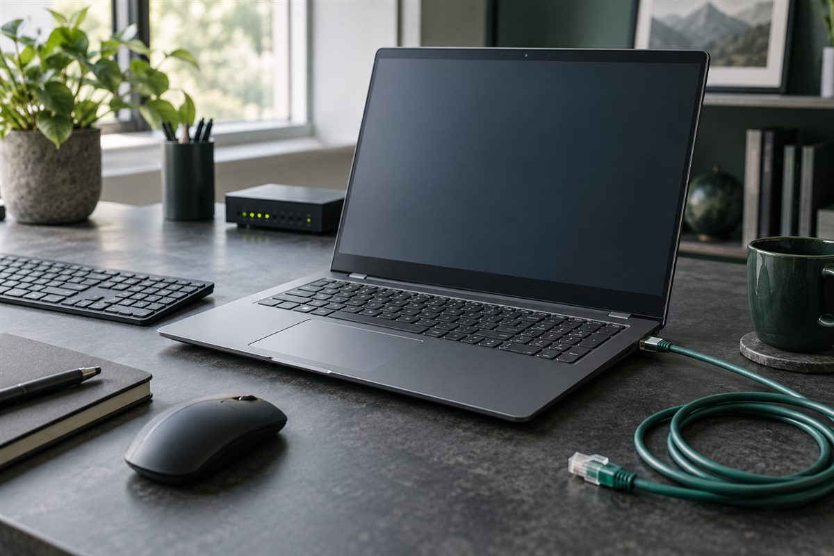 Windows笔记本在专业桌面用于安装与连接检查